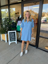 Poppy Dress | Denim Chambray