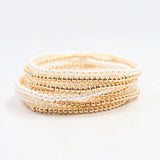 Fanning Pearl Bracelet Set