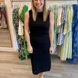 Black Gathered Dress