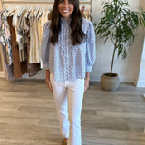 Ruffle Front Blouse
