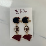 SC Gameday Football Earrings