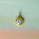 Chartreuse Bezel Necklace