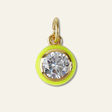 Chartreuse Bezel Necklace