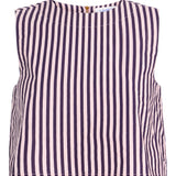 Crop Top | Lilac Pinstripe