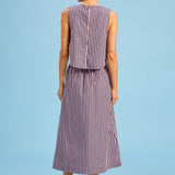Scout Skirt | Lilac Pinstripe