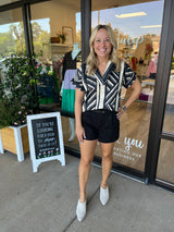 Ruffle Short | Blank Ponte