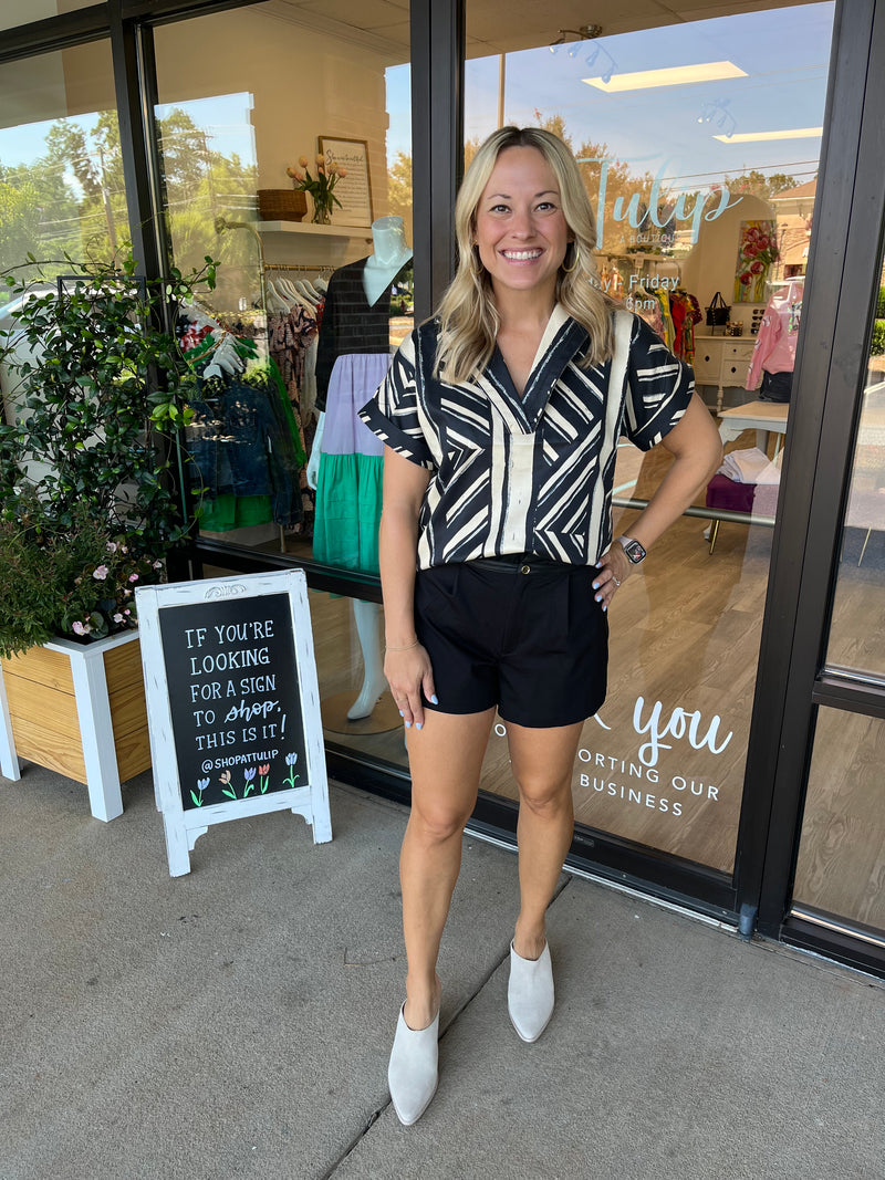 Ruffle Short | Blank Ponte