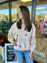 Pink Champagne Sweatshirt