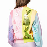Colorblock Easter Bunny Cardigan