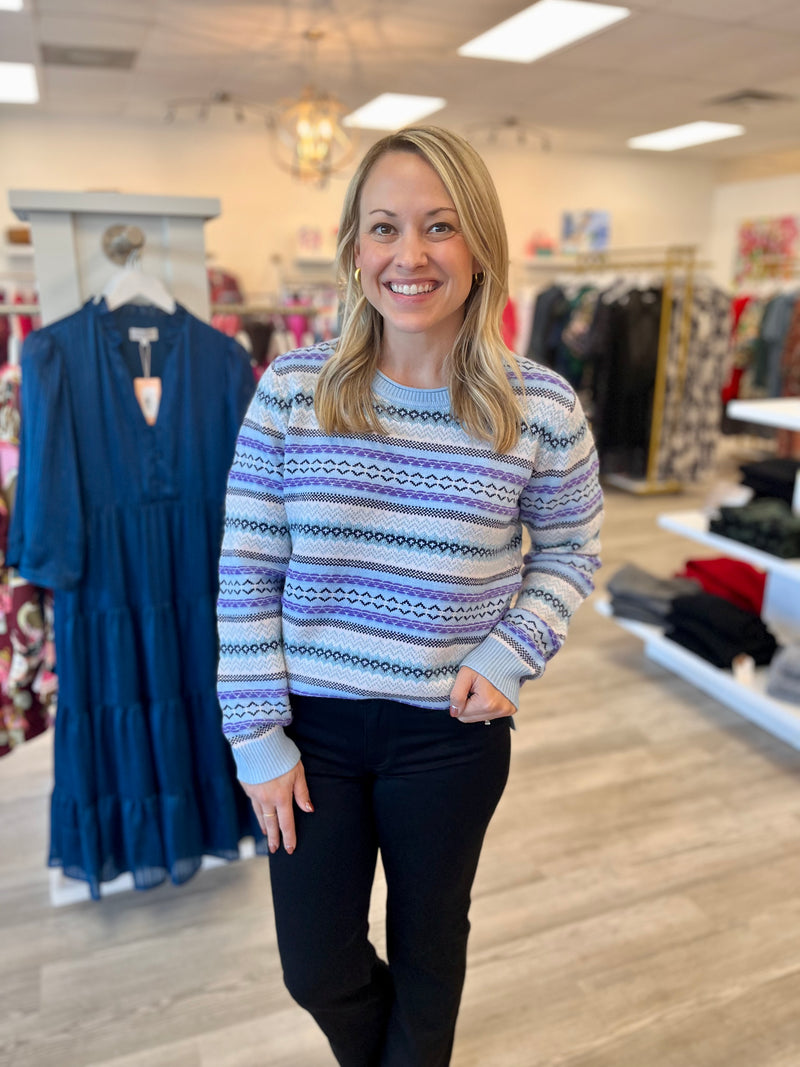 Fairisle Edged Sweater