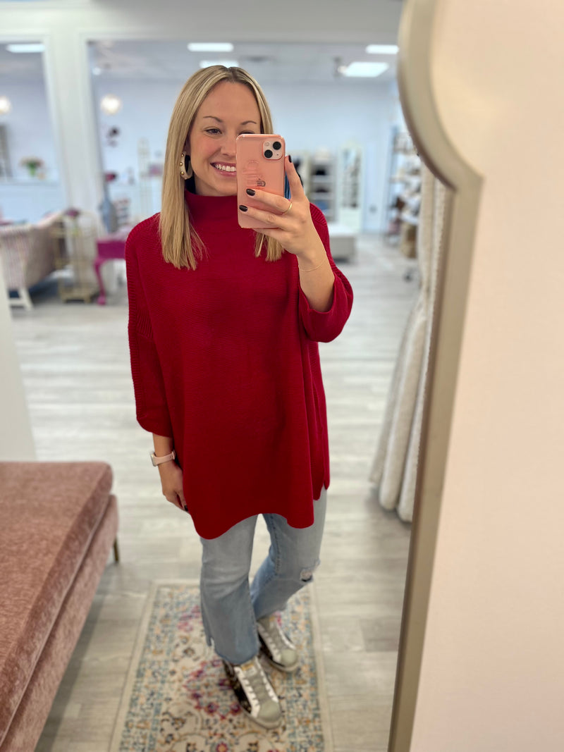 Boho Sweater | Scarlet