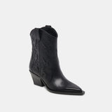 Rimona Booties | Black Leather