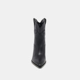 Rimona Booties | Black Leather