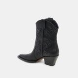 Rimona Booties | Black Leather