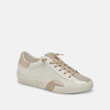Zina | White Gold Leather