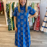 Gibbons Dress | Cornflower Mughal