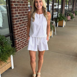 Sleeveless Zip Top
