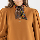 Hand-Stitched Silk Scarfette | Lonestar