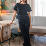 Tess Tee | Black Fringe