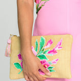 Raffia Clutch