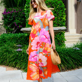 Tess Dress | Sunset Blooms