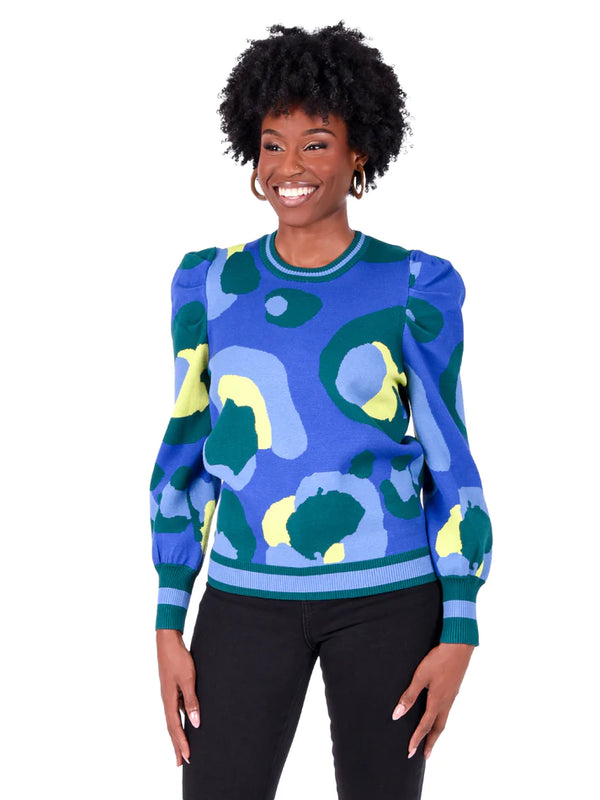 Julia Sweater | Winter Pop Cheetah