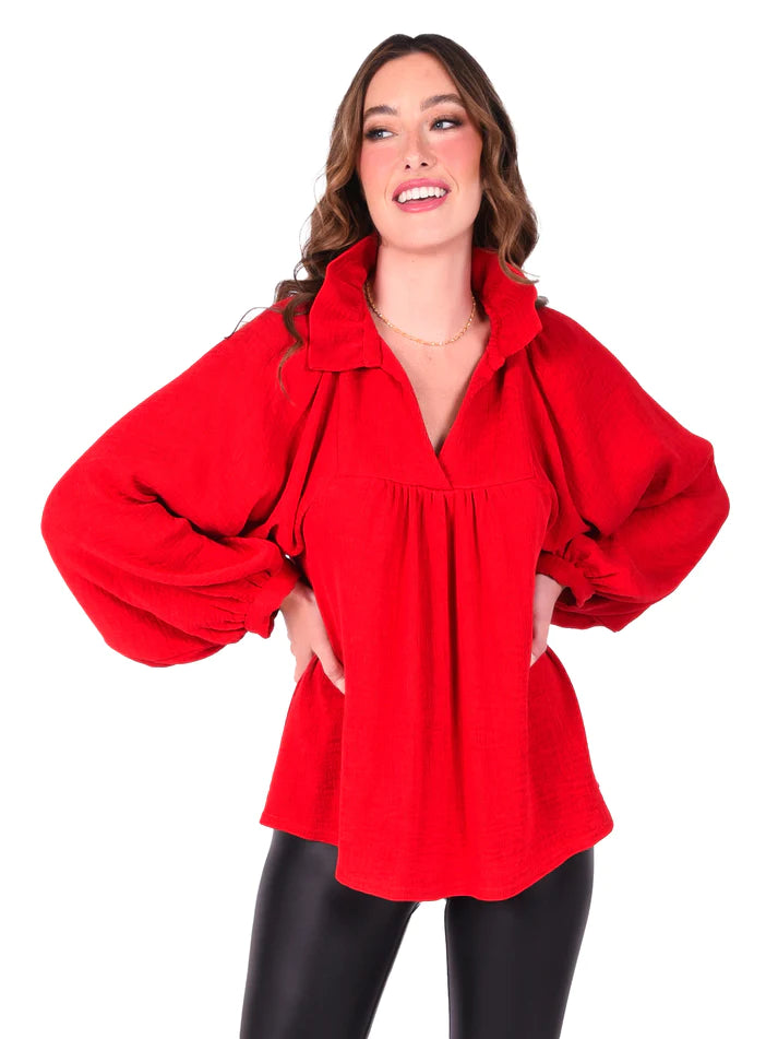 Stella Top | Cranberry