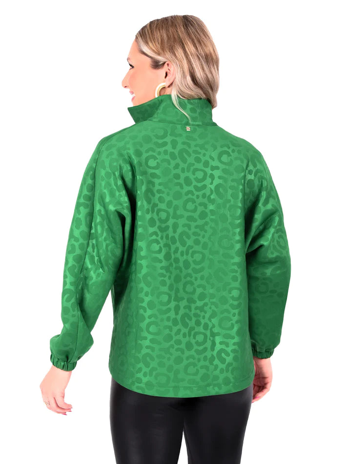 Poppy Pullover | Evergreen Cheetah