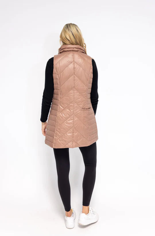 Quilted Vest | Suntan