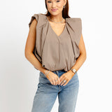 Mocha Bubble Top