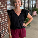 Black Bubble Top