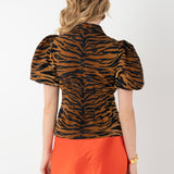 Britt Top | Tiger Jacquard