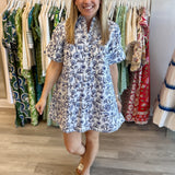 Dock Dress | Jacobean Floral