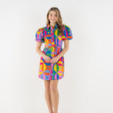 Britt Dress | Floral Palm