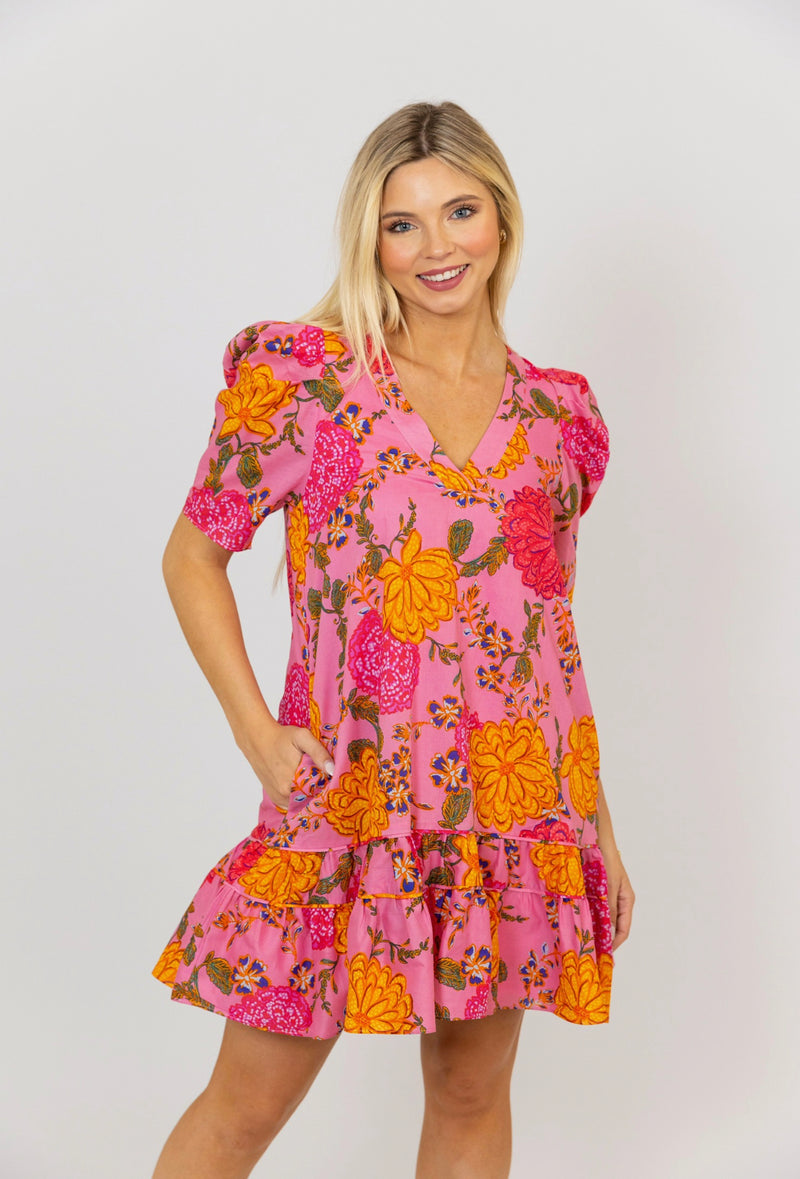 Pink Flower Dress