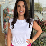 Boatneck Top | White