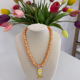 Striped Reef Fish Necklace