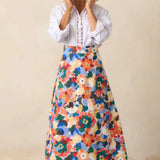 River Midi Skirt | Wildflower