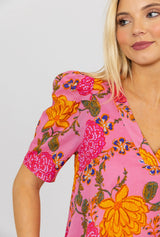 Pink Flower Dress
