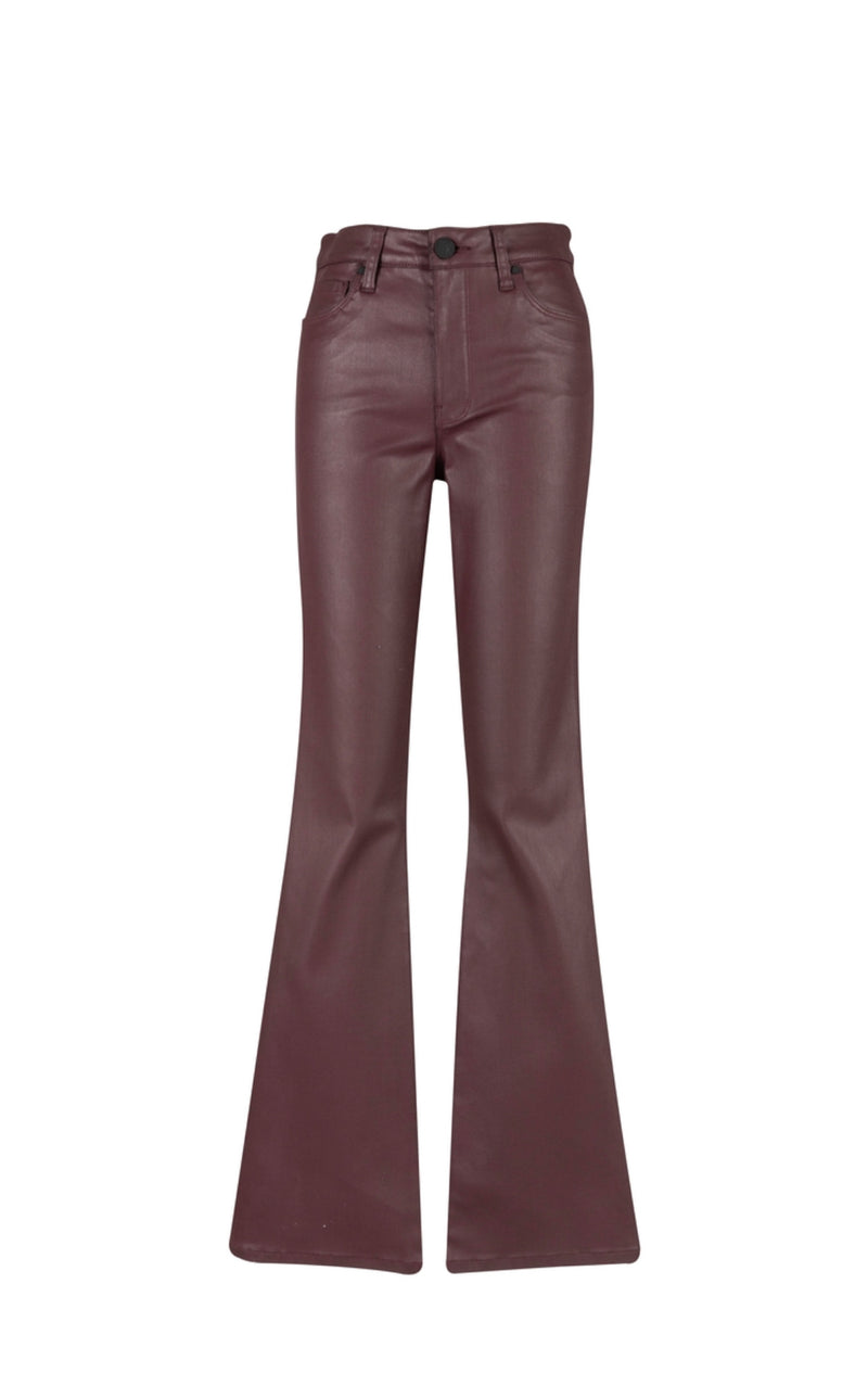 Ana Coated Denim | Bordeaux