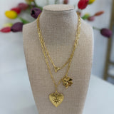 Double Wrap Seeing Heart Necklace