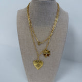 Double Wrap Seeing Heart Necklace
