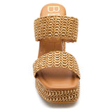 Gem Platform Heel | Cognac