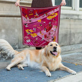 Tails of New York Scarf | Magenta