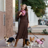 Tails of New York Scarf | Magenta