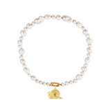 Baroque Pearl Necklace | Snail Charm