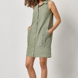 Sage Pocket Dress