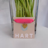 Hot Pink Cord with Small Heart