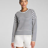AirEssentials Crewneck | Navy Stripe