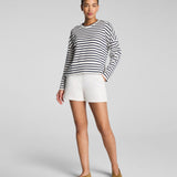 AirEssentials Crewneck | Navy Stripe